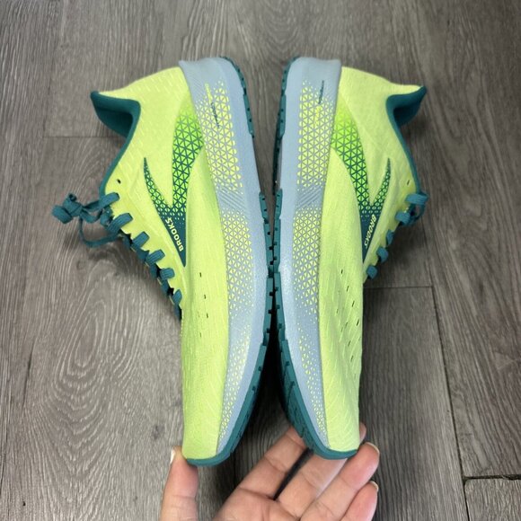 Size 9 - Brooks Hyperion Tempo Green Dusty Blue Running Shoe Men SAMPLE